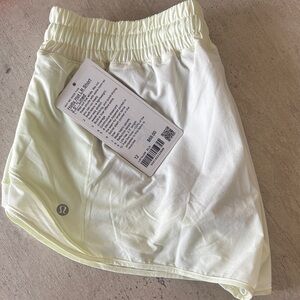 lululemon athletica Women's Pale Yellow Athletic Shorts